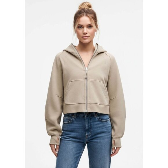 NWT Lululemon Scuba Oversized Full-Zip Hoodie in Sheer Oak Sweatshirt M/L - Picture 5 of 5